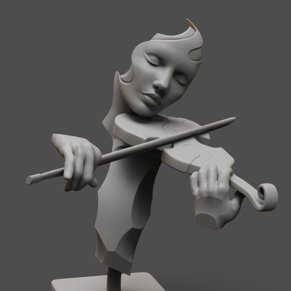 The Violinist stl file for 3d printing