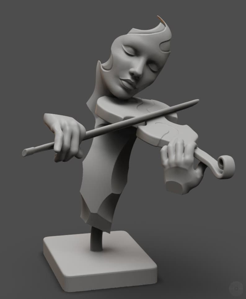 The Violinist Stl File for 3d Printing - Etsy