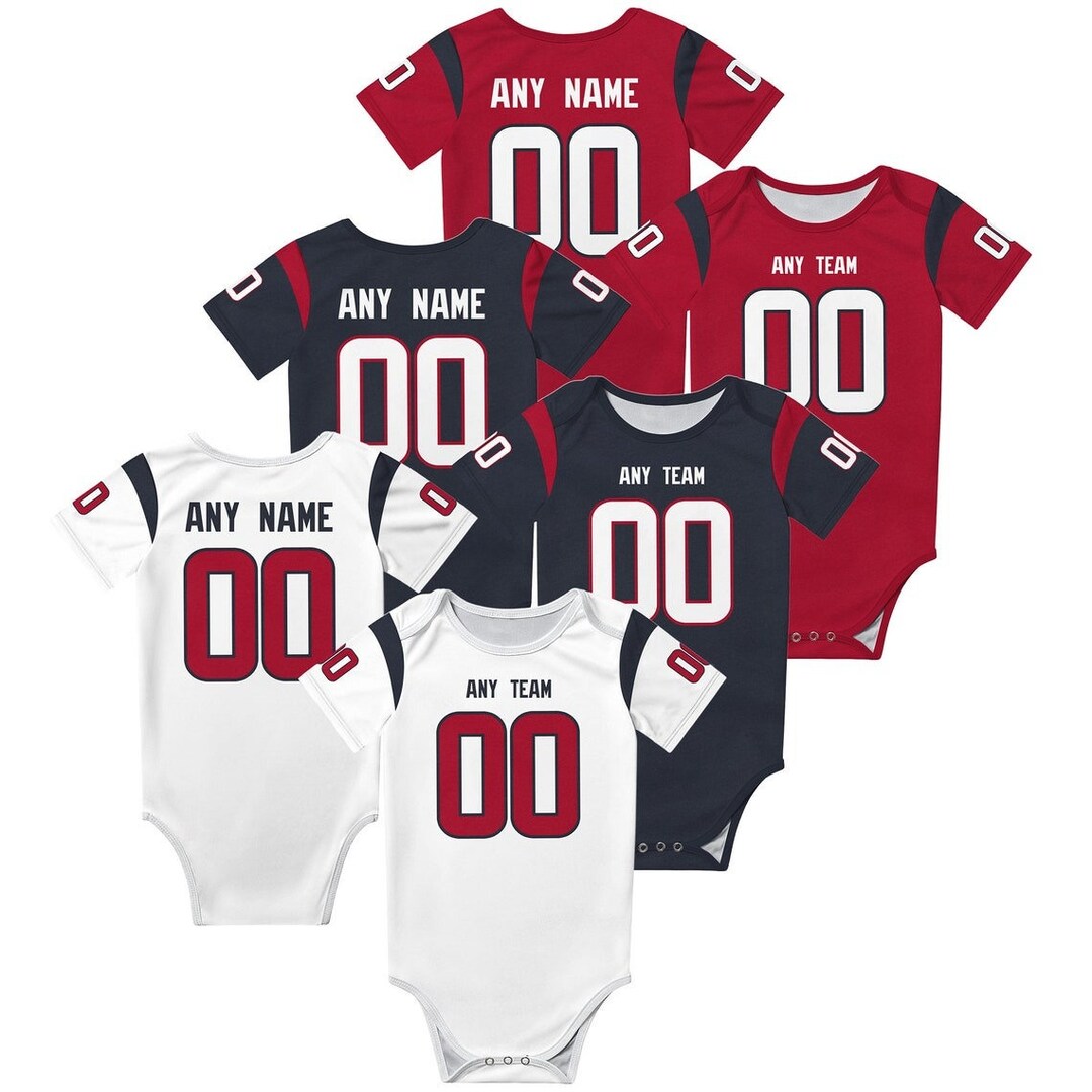 Custom Houston Football Jersey Baby Suit Houston Football Etsy