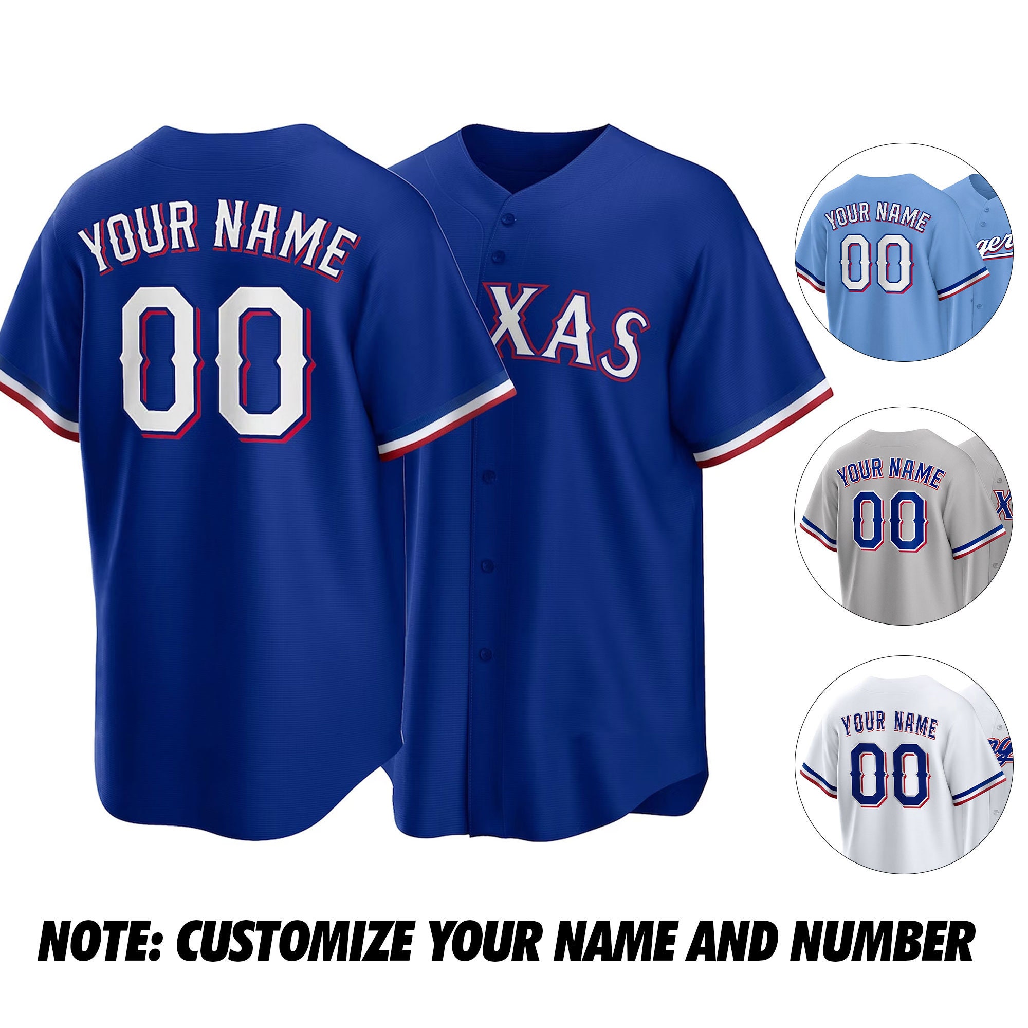 Men's Texas Rangers Mexican White Alternate Collection Jersey - All Stitched