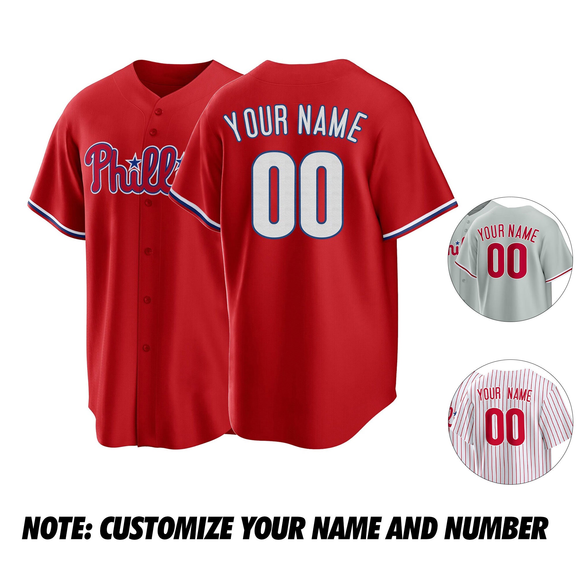 Philadelphia Phillies Customized Number Kit for 1975-1976 Home Jersey –  Customize Sports