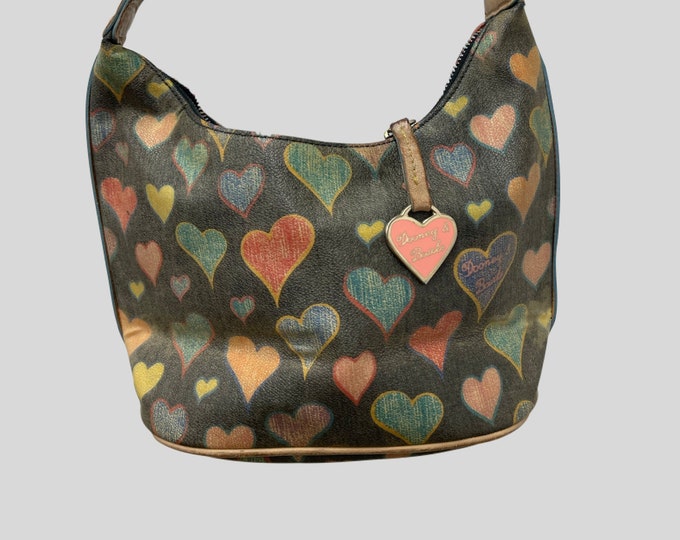 2000s Dooney and Bourke Heart Purse. Small Y2k Shoulder Bag. Etsy