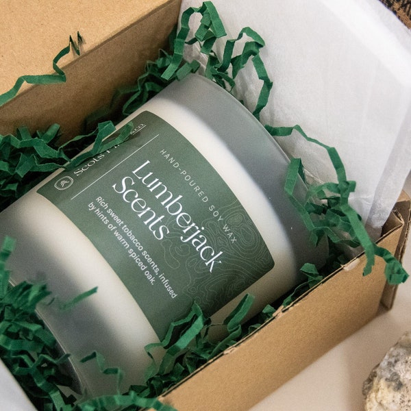 LumberJack Soy Wax Candle | eco friendly, hand poured