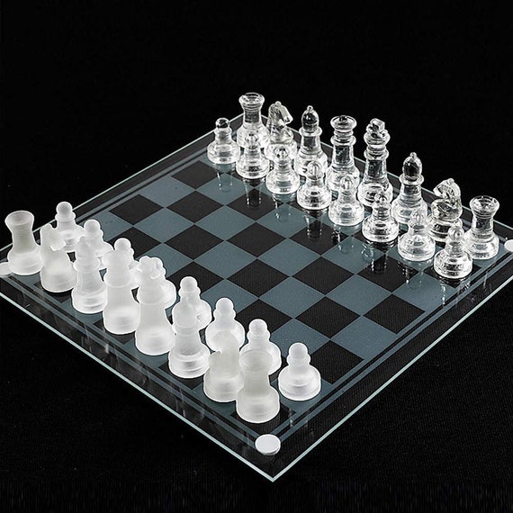  Chess Board Chess Set Board Games Glass Chess Set