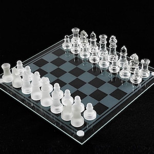  Upgraded Acrylic Chess Board Anti-Broken Elegant Glass