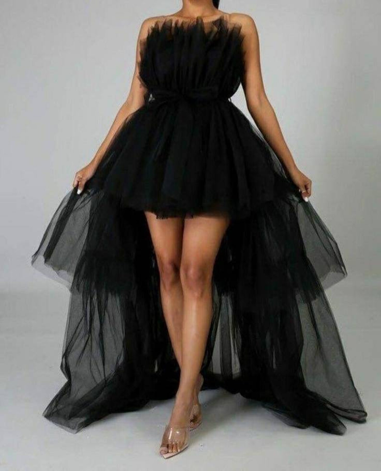 High Low Tulle Dress, Prom Dress, Wedding Dress, Reception Dress