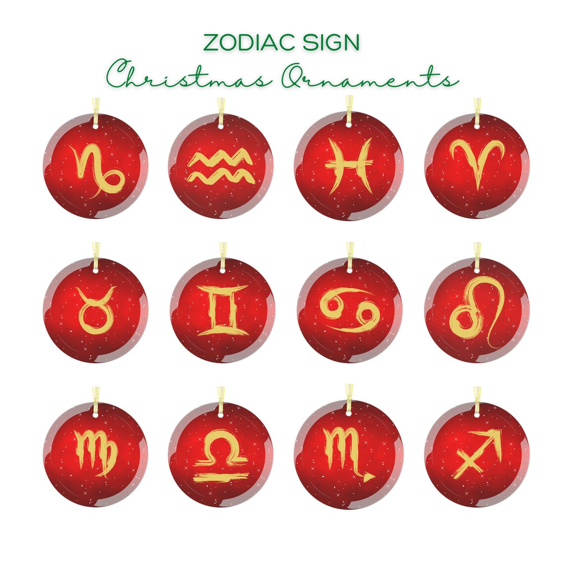 Zodiac Ornament Christmas Gift for Friend Astrology Lovers Etsy