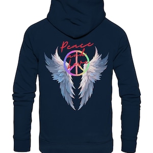 Hoodie Women Peace Inspirational Peace Sign Gift for Her Mountain Peace On Earth Christmas Sweatshirt Peace Sweat Peace Sign