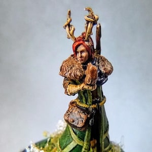 Druid Human Female Miniature - Hand Painted