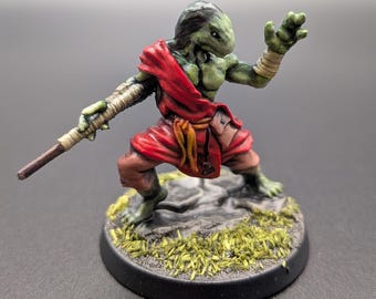 Dragonborn Male Monk/Handpainted DnD Miniature/PC/Player Character Dragonborn
