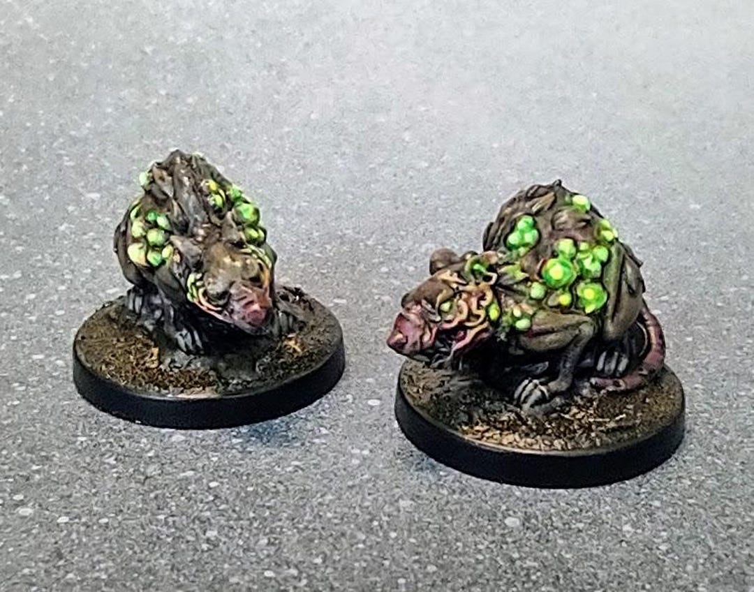 Repainted Rats Giant Rats Miniatures - Hand Painted - Etsy