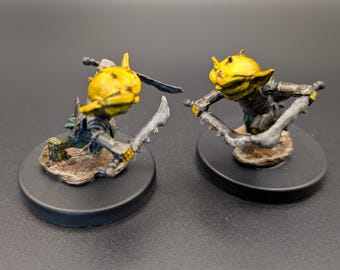 Yellow Goblins/Handpainted DnD Miniature/Goblin Army