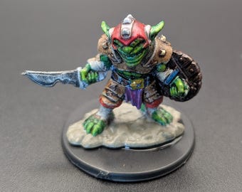 Green Goblins/Handpainted DnD Miniature/Cloaked Goblins/Armored Goblins/Goblin Army/Mage/Warrior/Assassin