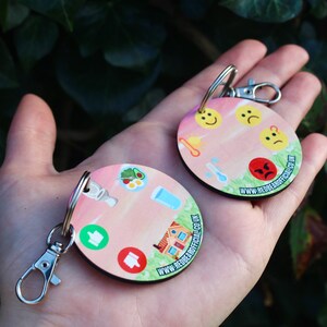 Non-verbal Symbol Communication Keyring/keychain - Etsy