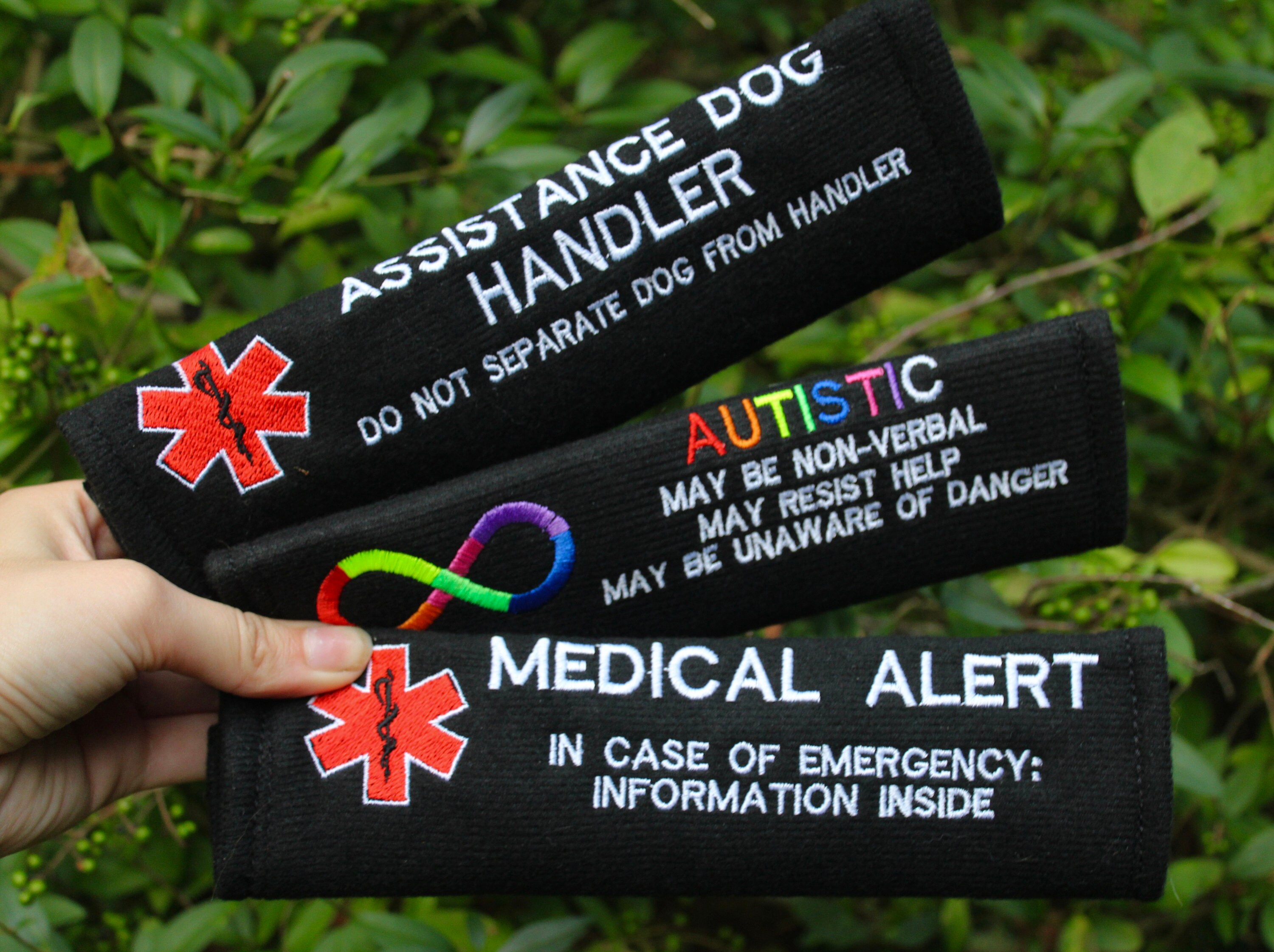 Medical alert clearance service dog patches