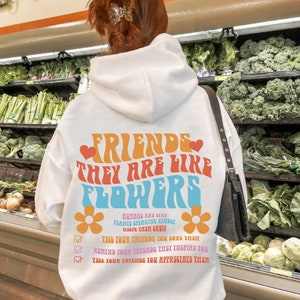 Best Friends Hoodie, Beach Hoodie, Aesthetic Hoodie, Words on Back Hoodie, Pinterest Hoodie, Positivity Hoodie