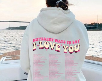 Different Ways Hoodie, Ästhetischer Hoodie, Love You Hoodie, Ästhetischer Hoodie, Positivity Hoodie