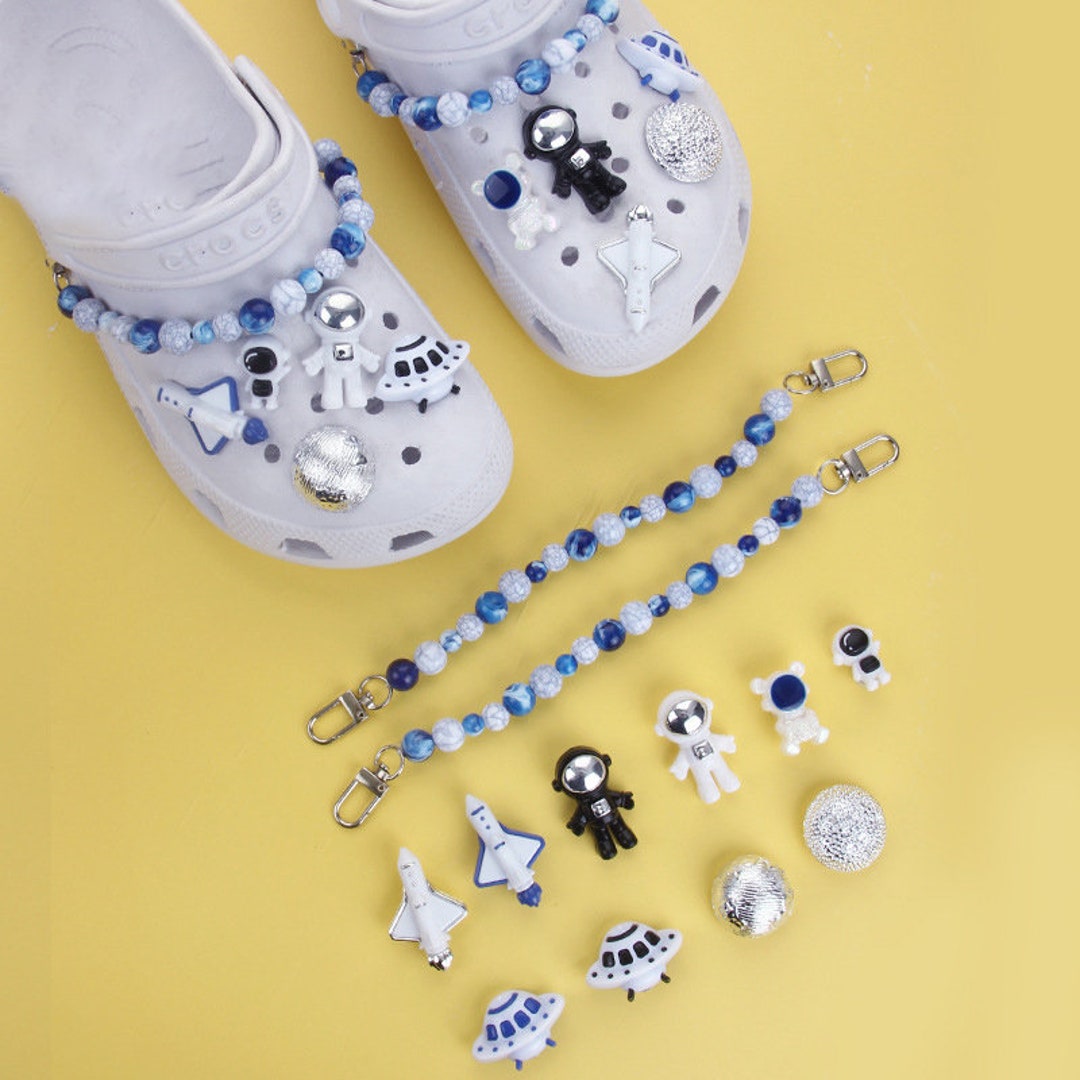 18Pcs Sports Game Astronaut Unicorn Flowers Shoe Charms, Sea Animals Food Fruits Mushroom Charms Pack For Women Men Shoe Decoration