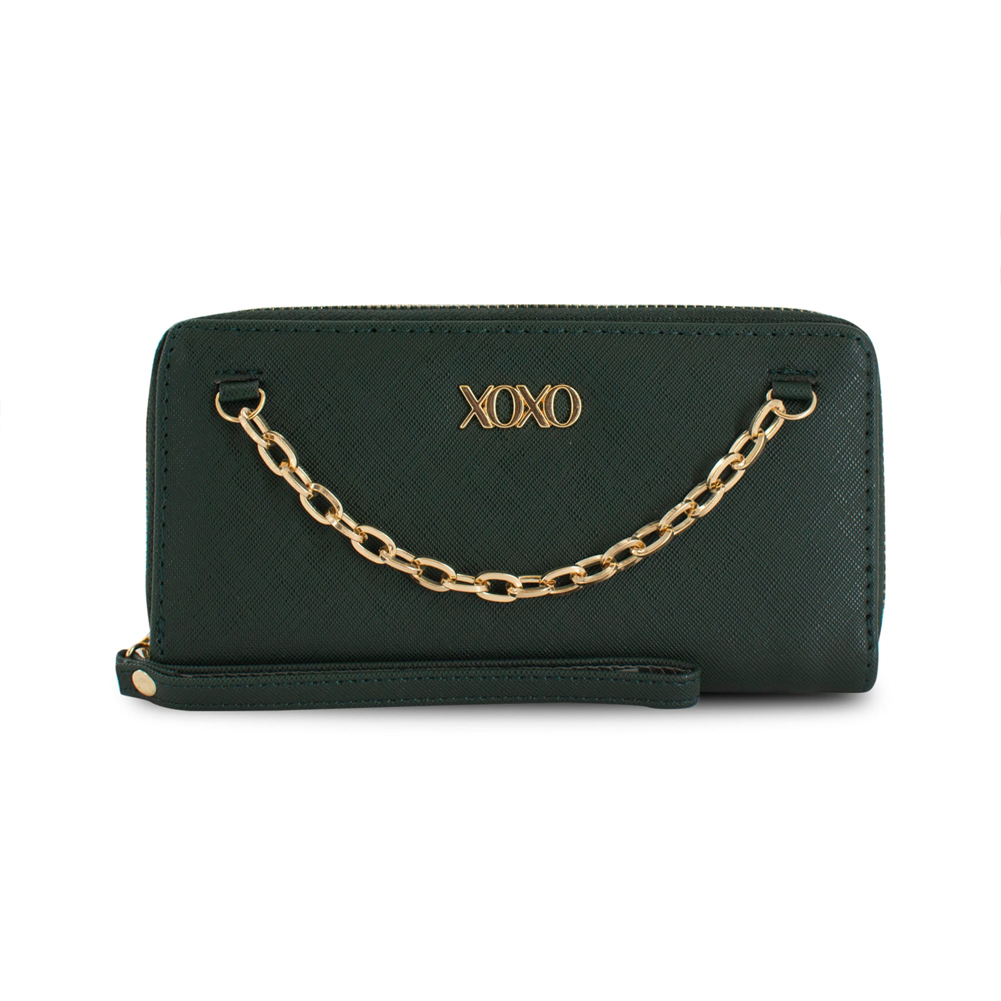 XOXO Mujer Verde Profundo Saffiano Cuero Elegante Cartera W