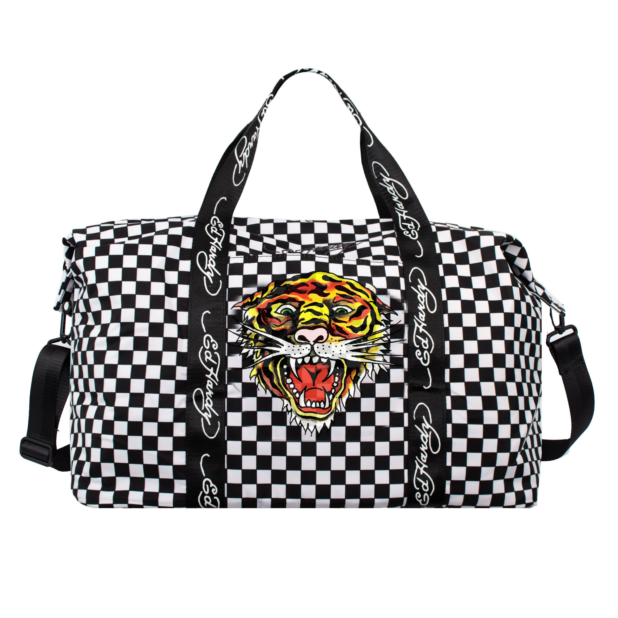 Free: LARGE Ed Hardy 'Love Kills Slowly' Handbag / Purse / Tote Green /  Multi Colored And Gold - Handbags - Listia.com Auctions for Free Stuff