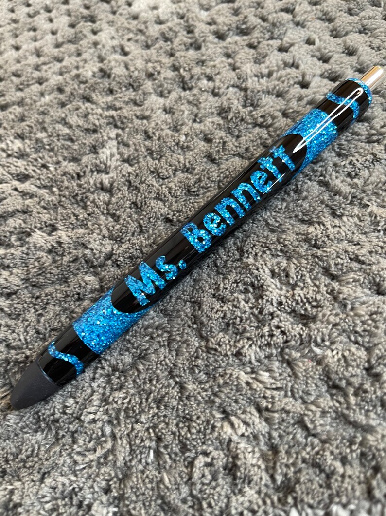 Pencil Epoxy Glitter Gel Pen Crayon Epoxy Glitter Pen Etsy