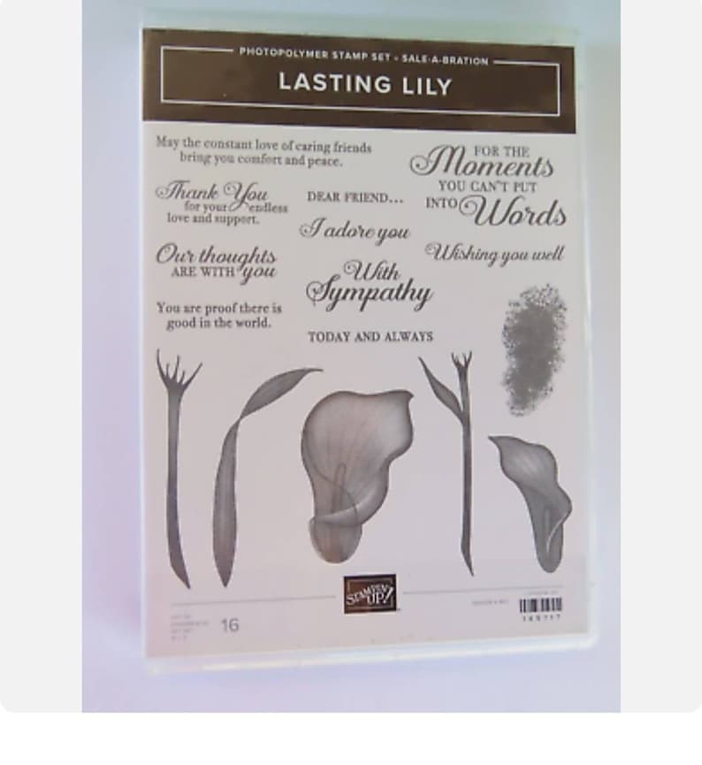 Stampin' up lasting Lily Stamp Set Etsy