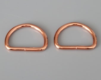 D - Ring 30mm; Rosegold in der Farbe