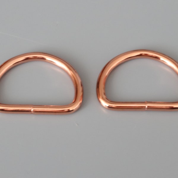 D - Ring 30mm; Rosegold in der Farbe