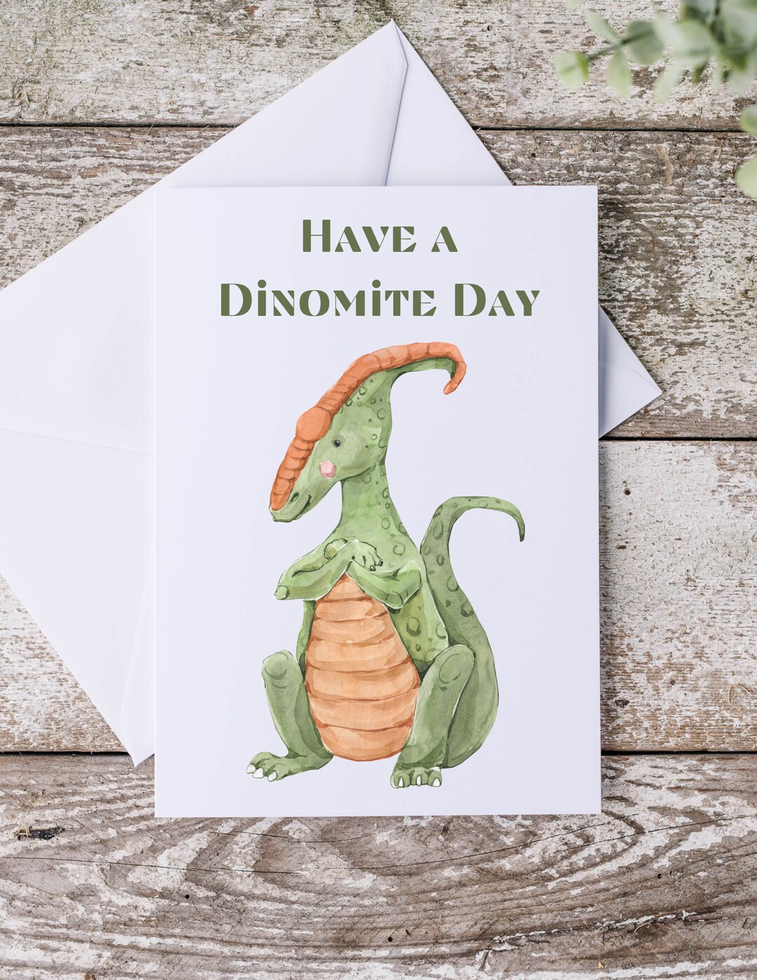 Printable Child's Have a Dinomite Day Greeting Card With - Etsy