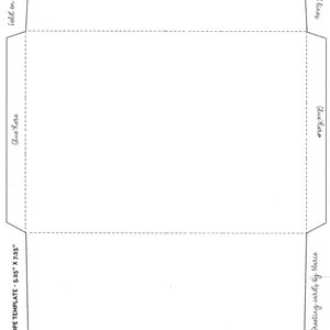 envelope template for 4x6 5x7 gift card microsoft etsy