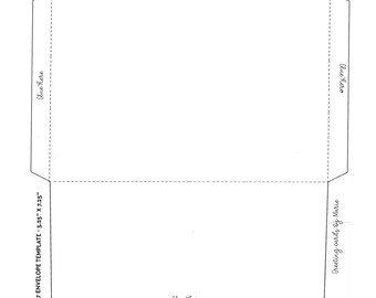 Printable 4x6 Inch Size A4 Vertical or Horizontal Envelope - Etsy