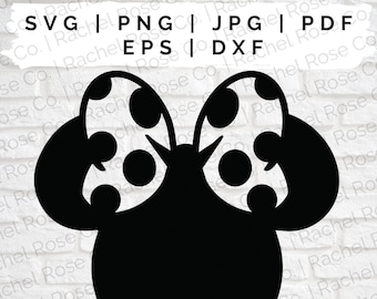 Minnie Mouse Head SVG Cut File