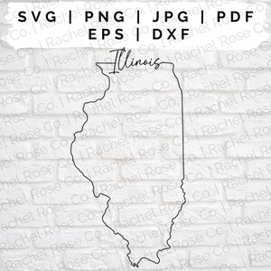 Illinois SVG Cut Files, Illinois Overzicht