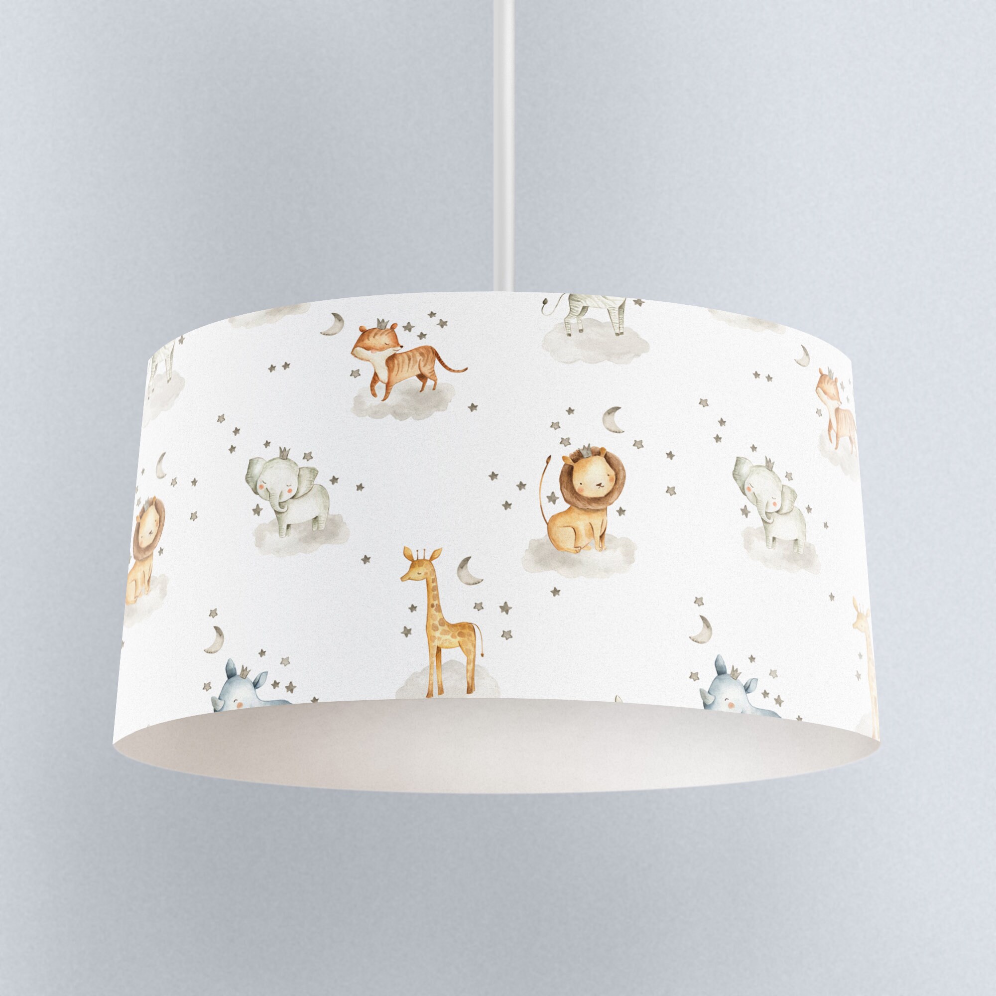 LAMPSHADE Nursery Ceiling Cute Safari Lampshade Children s