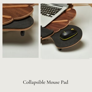 Special cushioned Laptop Stand with mouse and keyboard pad image 6