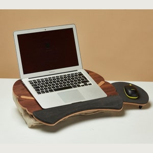 Special cushioned Laptop Stand with mouse and keyboard pad image 1