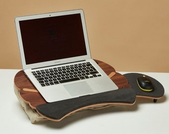 Special cushioned Laptop Stand with mouse and keyboard pad