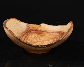 Handmade OLIVE wooden bowls (Middle size)