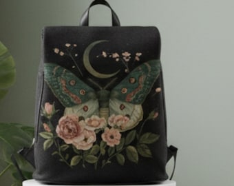 Mochila de lona Luna Moth: mochila ligera y antirrobo
