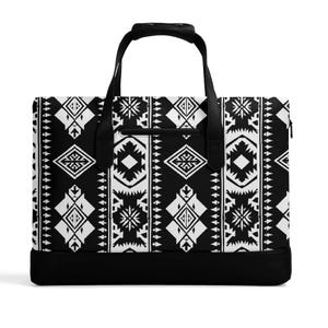 Aztec Wanderer Laptop Tote Bag,Vegan Leather Multi-Functional Satchel for Work and Study, Waterproof Design