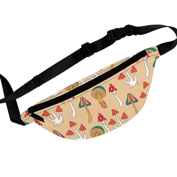 Vintage Mushrooon Fanny Pack. Pilz Umhängetasche