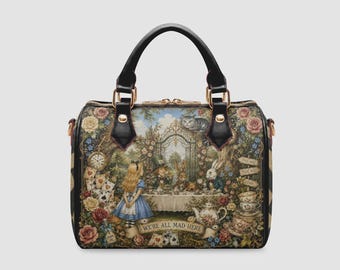 The Mad Garden Tea Party Boston Bag