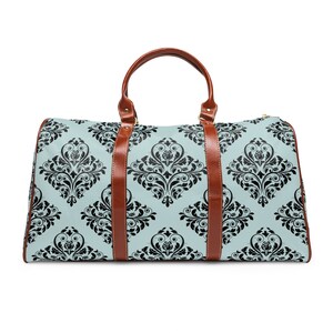 Elegant Vintage Design Waterproof Travel Bag. Woman&#39;s Overnight Bag. Weekend Bag.