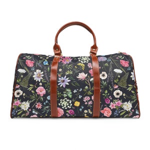 Wildflower Waterproof Travel Duffel Bag: Nylon Carry-On