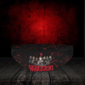 The Psycho Friends Fanny Pack. Halloween Fanny Pack. Crossbody Bag