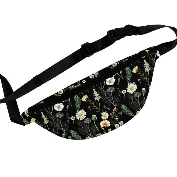 Botanischer Garten Damen Fanny Pack. Damen Blumen Crossbody Tasche / Sling Bag.