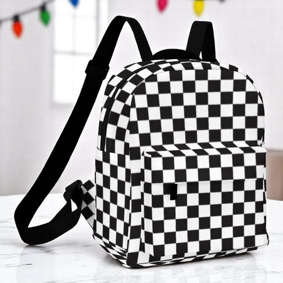 checkerboard mini backpack Disney Minnie Ear - ToyShnip The Old Skool Check Backpack is part of the Spring/Summer seasonal collection Checkerboard Old Skool Mini Backpack