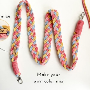 Custom Multicolor Macramé Camera Strap Perfect for DSLR, Film, Vintage Cameras and Cross Body Bags image 1