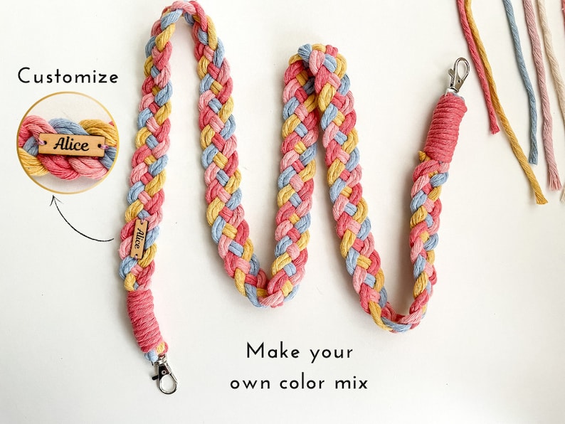 Custom Multicolor Macramé Camera Strap Perfect for DSLR, Film, Vintage Cameras and Cross Body Bags image 1