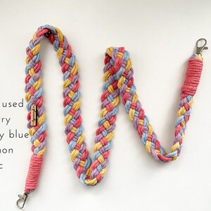 Custom Multicolor Macramé Camera Strap Perfect for DSLR, Film, Vintage Cameras and Cross Body Bags image 3